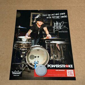 Matt Sorum of Velvet Revolver - Remo Drumheads - 2011 Print Ad